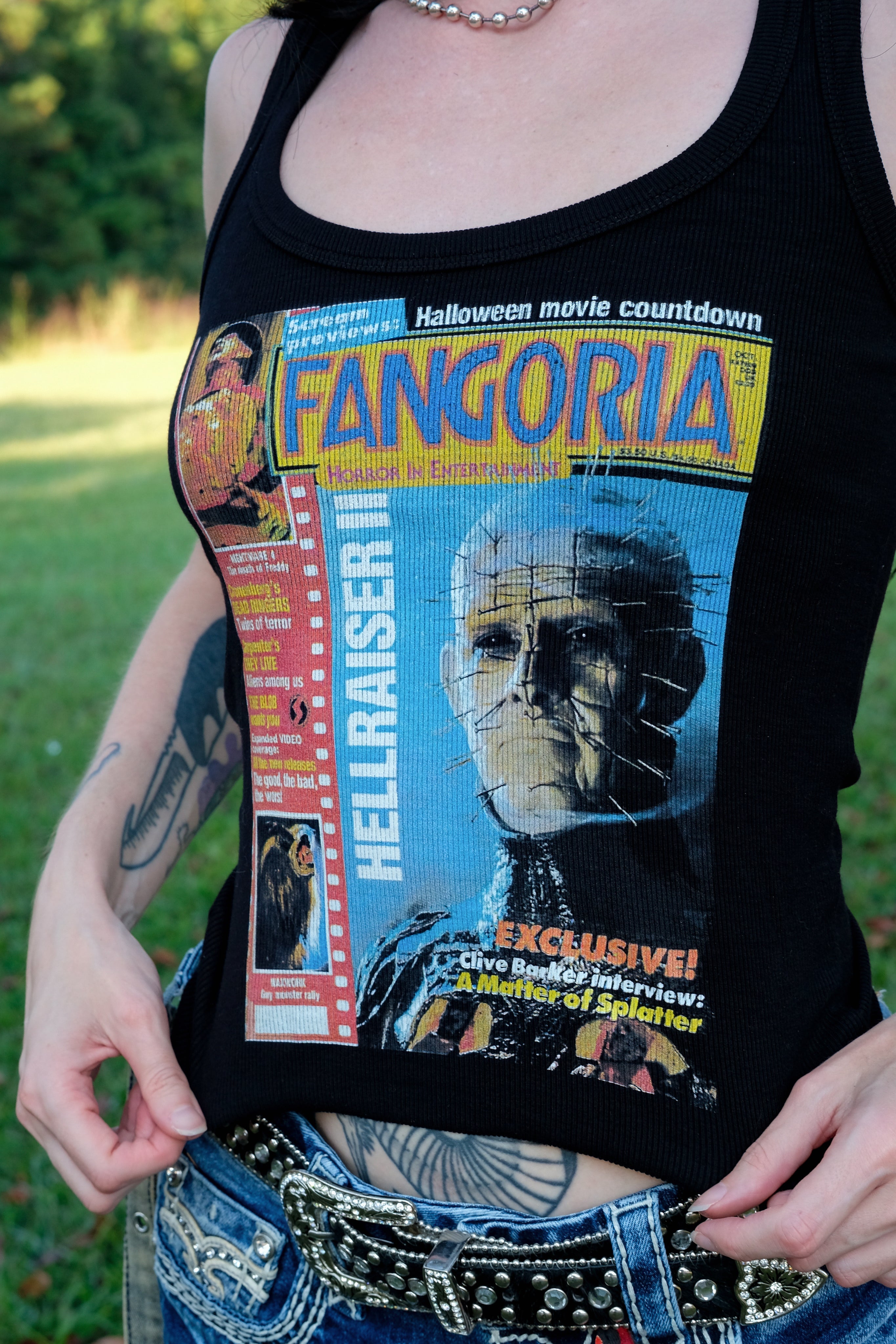 Vera's Eyecandy Pinhead X Fangoria Ribbed Tank Top