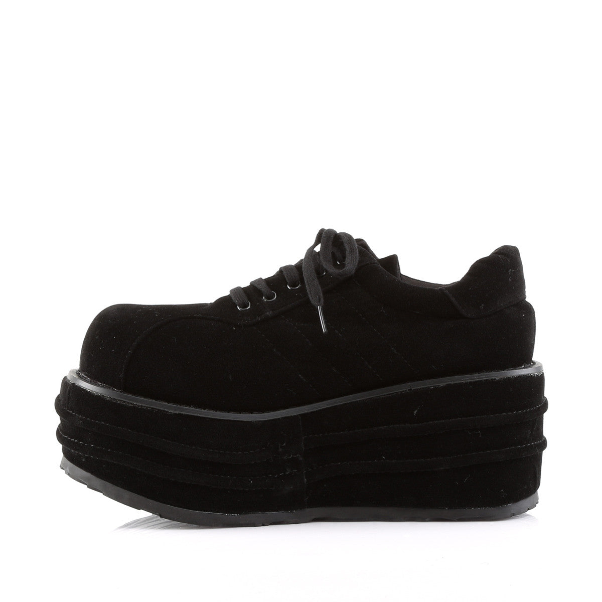 Demonia Tempo 08 Black Vegan Suede