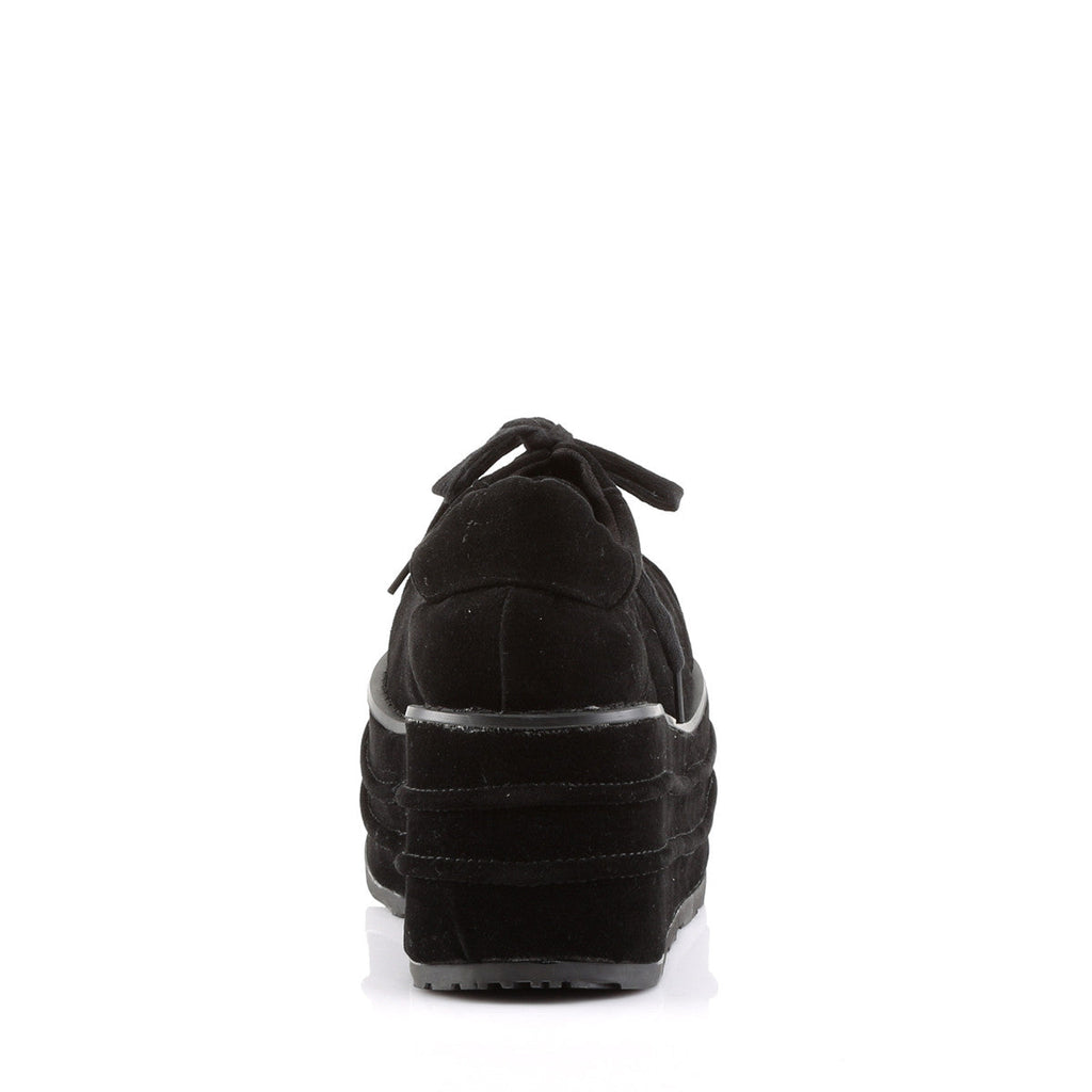 Demonia Tempo 08 Black Vegan Suede