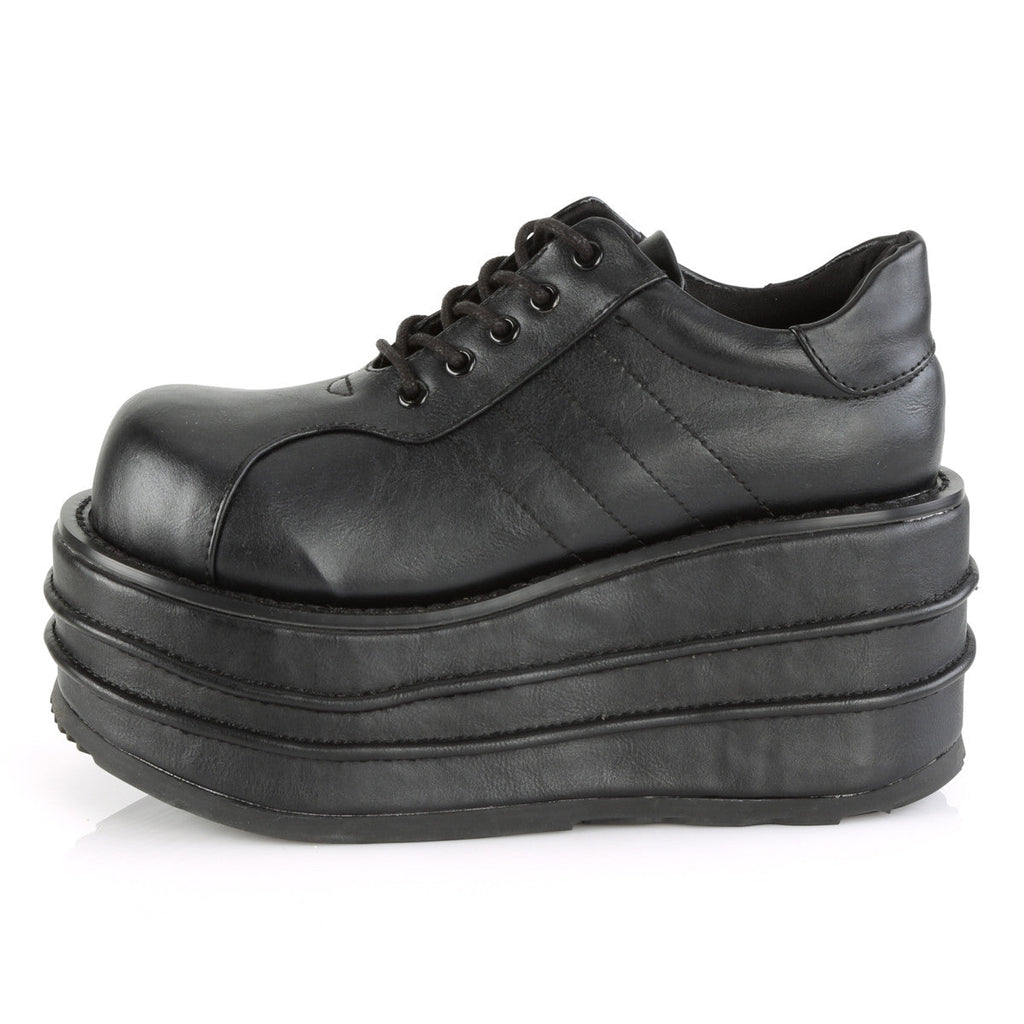 Demonia Tempo 08 Black Vegan Leather