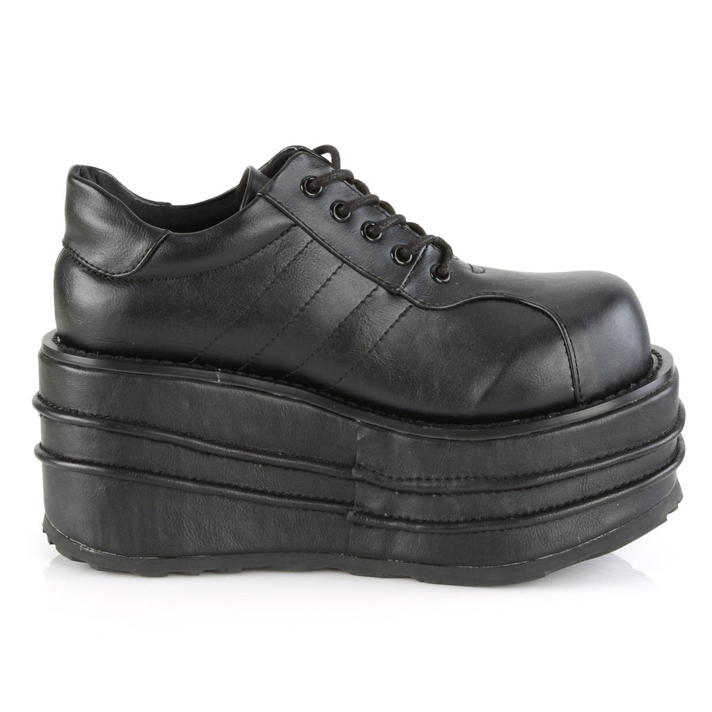 Demonia Tempo 08 Black Vegan Leather