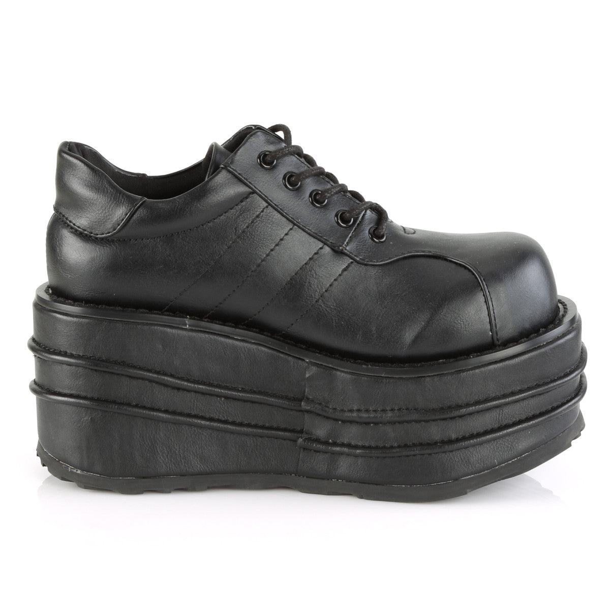 Demonia Tempo 08 Black Vegan Leather