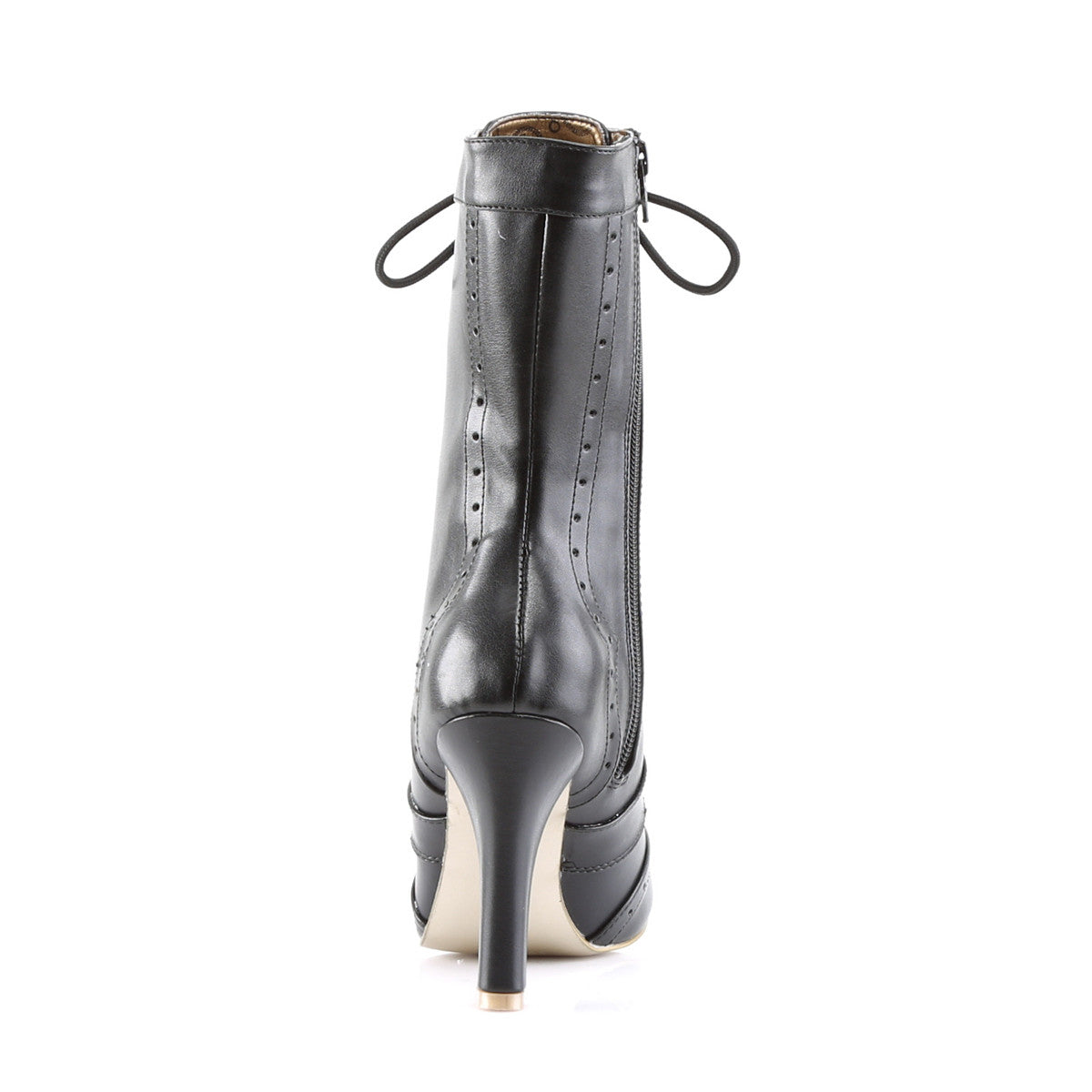 Demonia Tesla 102 Black Vegan Leather