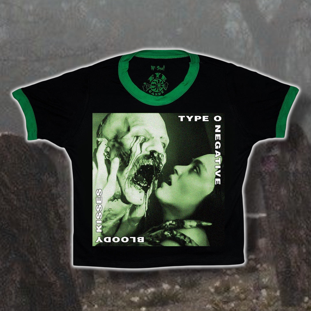 Vera's Eyecandy Bloody Kisses Type O Negative Ringer Tee