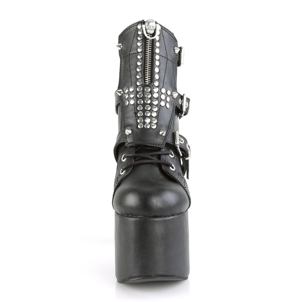 Demonia Torment 713 Black Vegan Leather