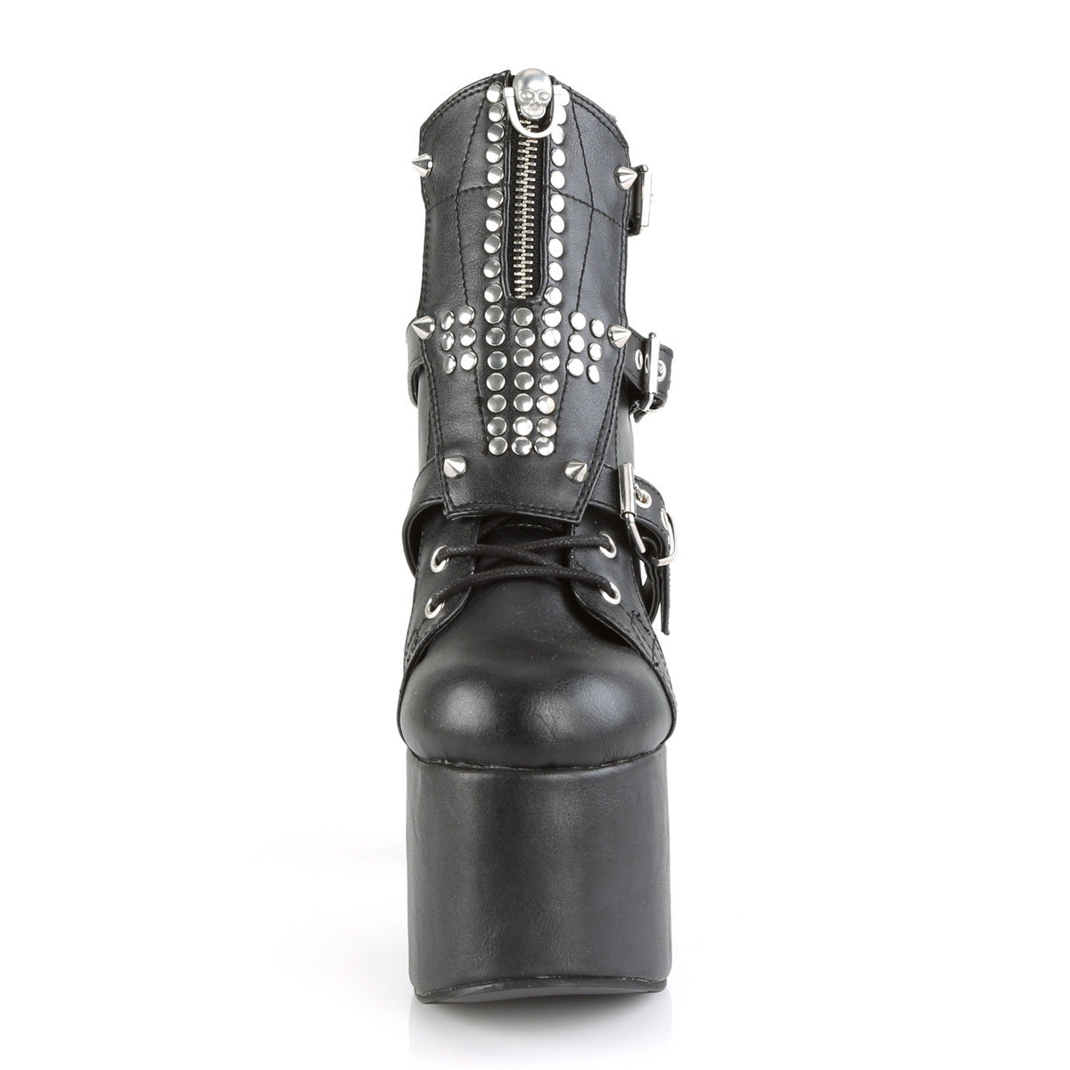 Demonia Torment 713 Black Vegan Leather