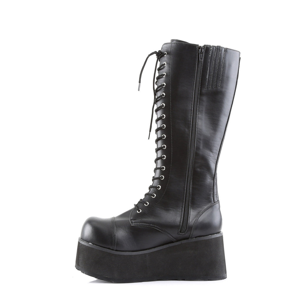 Demonia Trashville 502 Black Vegan Leather