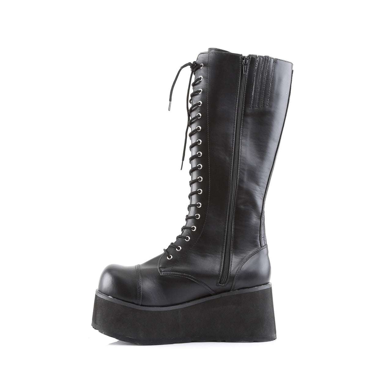 Demonia Trashville 502 Black Vegan Leather