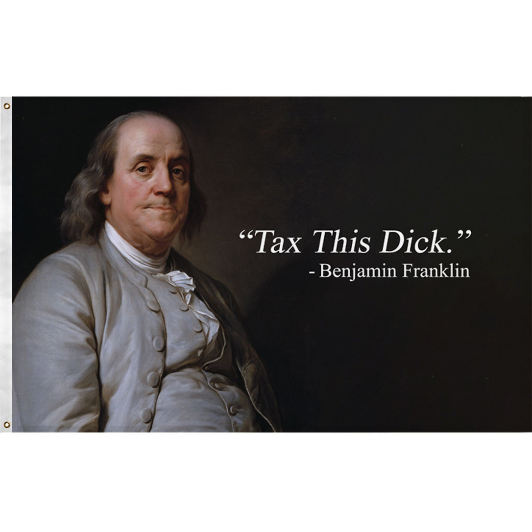 Original Underground Tax This D-ck 24x36" Yard Flag