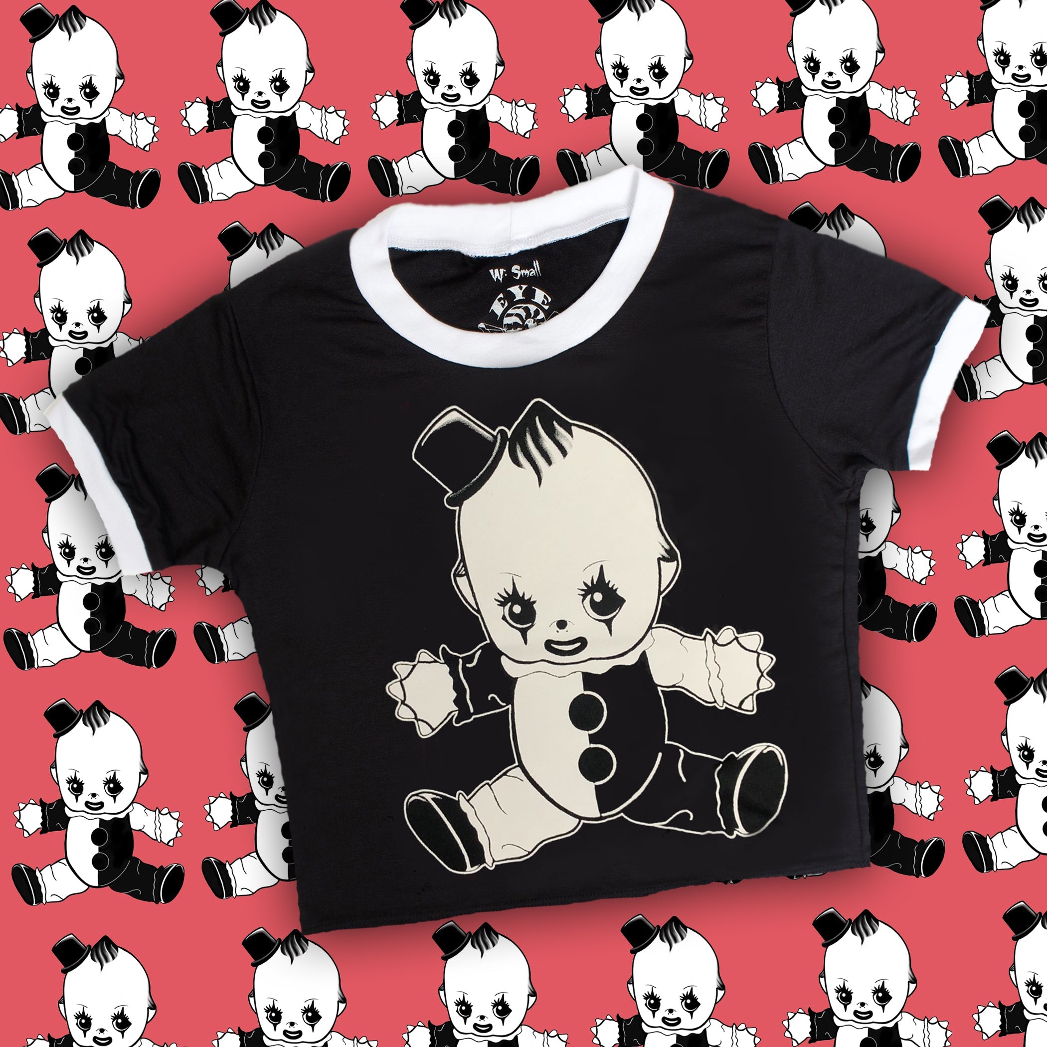 Vera's Eyecandy Art The Clown Kewpie Ringer Tee