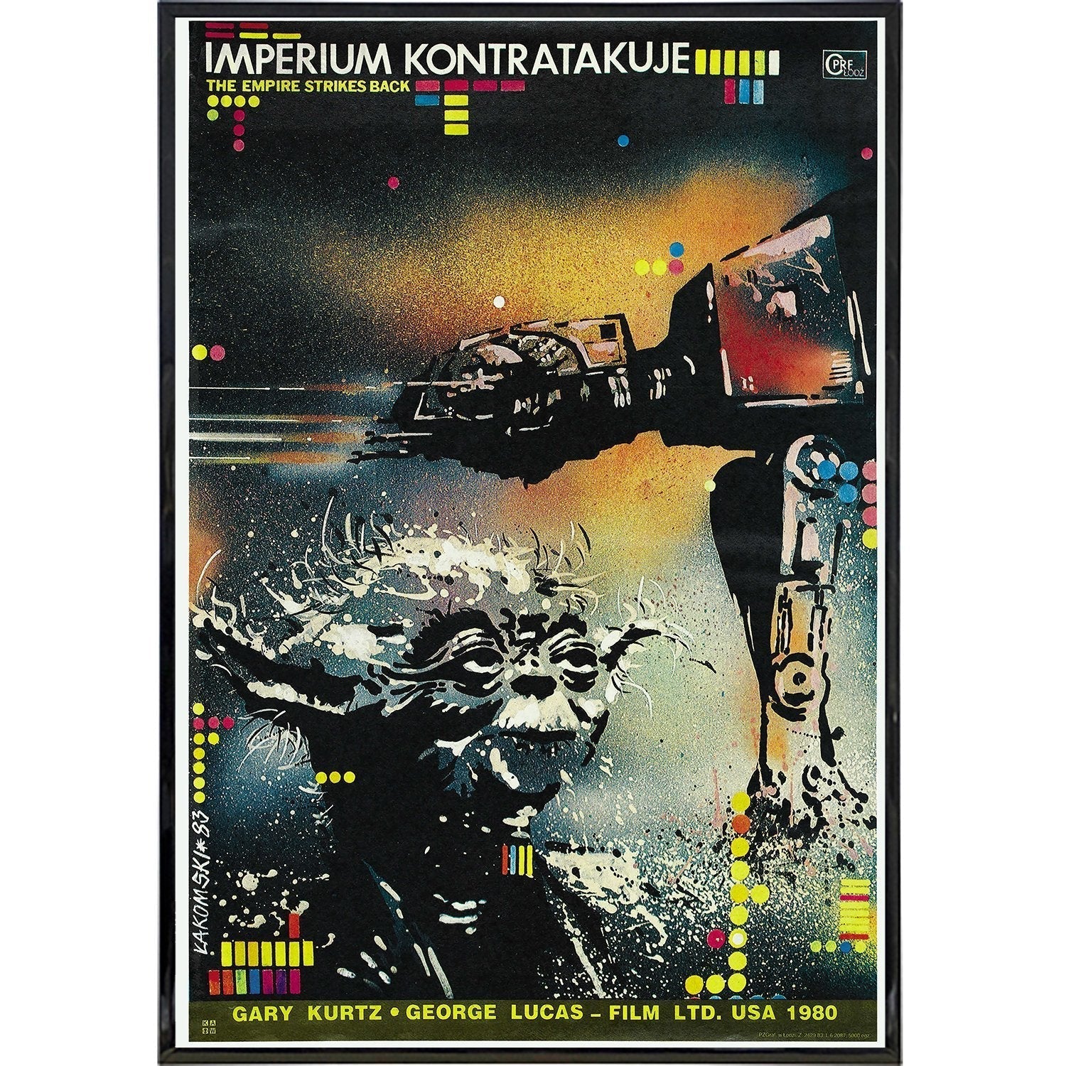 Star Wars Polish "Empire" Film Movie Poster Print