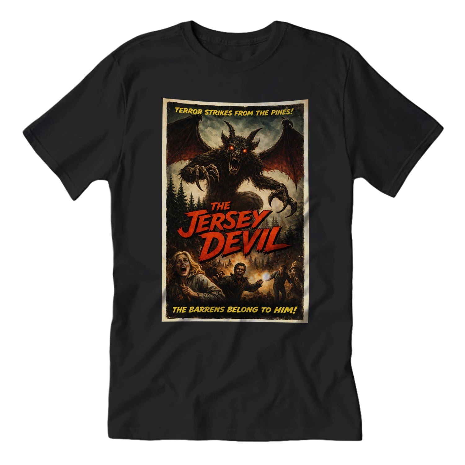 Original Underground The Jersey Devil Horror Movie Poster T-Shirt