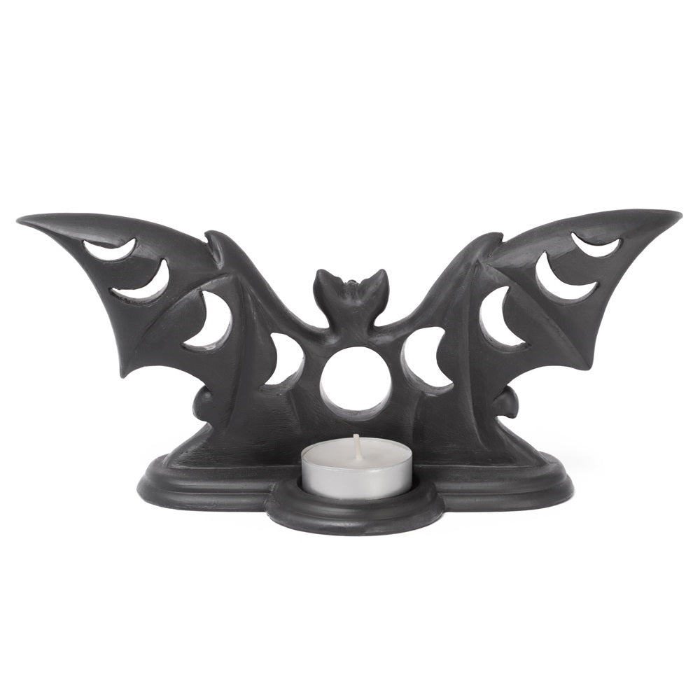 Alchemy Gothic Lunaeca Bat Tea Light Candle Holder V112