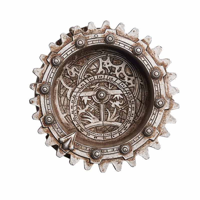Alchemy Gothic Anguistralobe Silver Resin Trinket Dish V62
