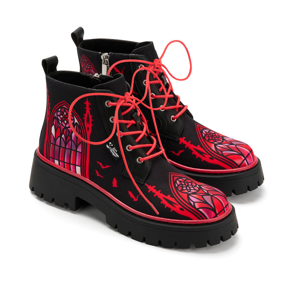 Chocolaticas® Vampire Court Women's Cathedral Stainglass Boots