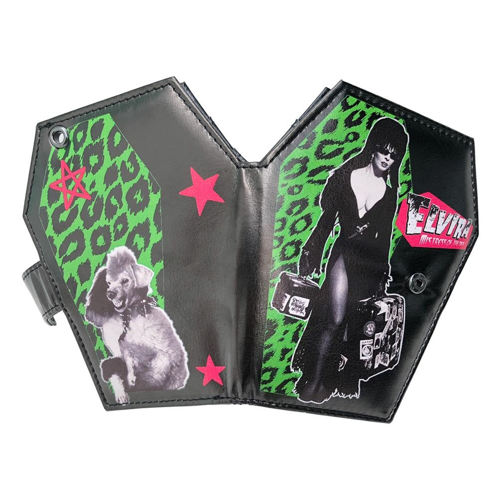 Kreepsville 666 Elvira Luggage Coffin Black Bi-Fold Wallet