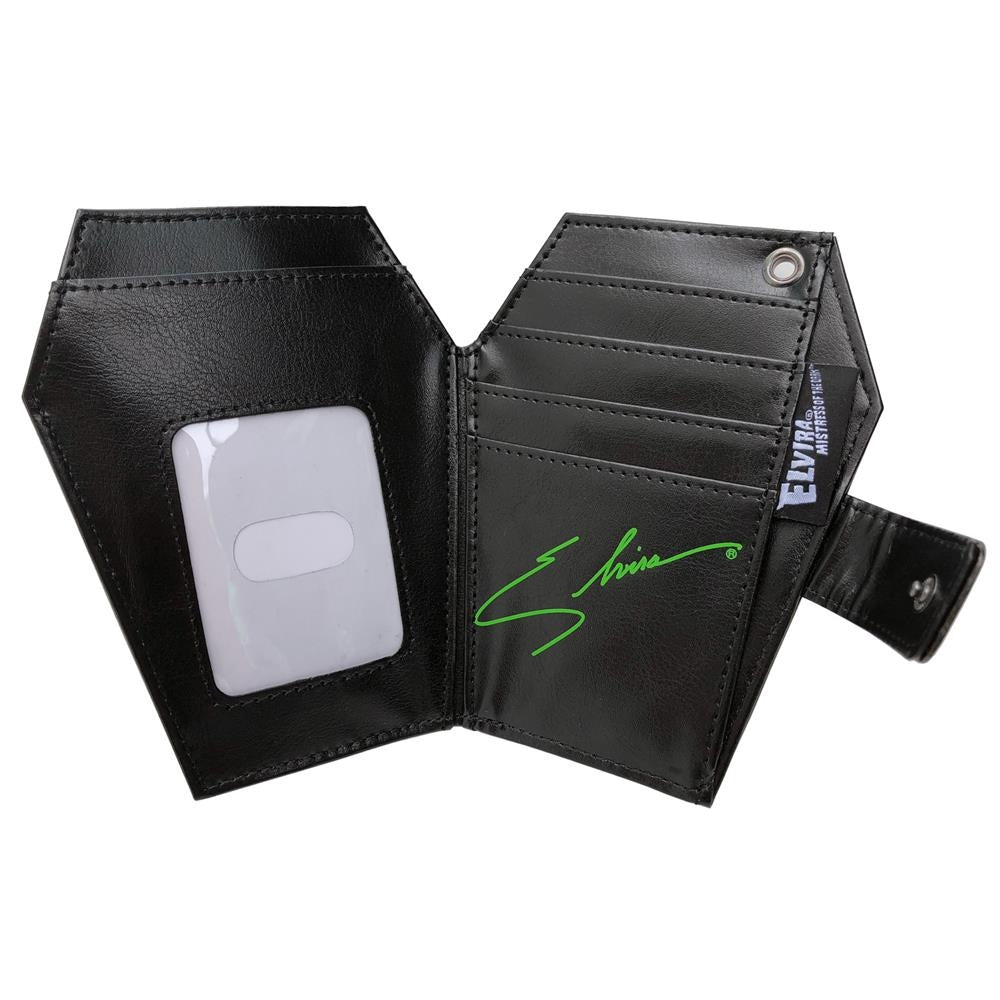 Kreepsville 666 Elvira Luggage Coffin Black Bi-Fold Wallet