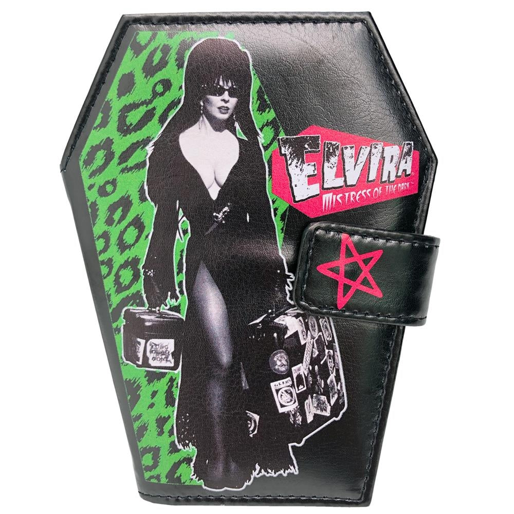 Kreepsville 666 Elvira Luggage Coffin Black Bi-Fold Wallet