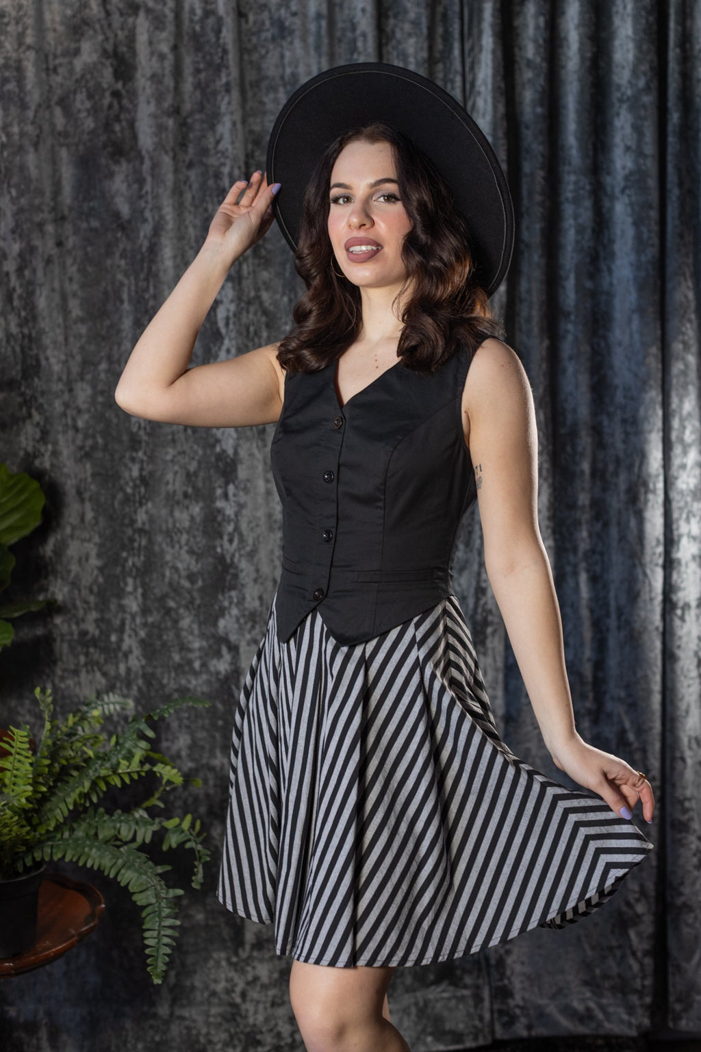 Witchwood Matilda Classic Dark Academia Dress
