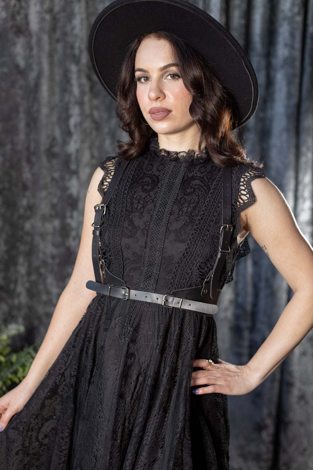 Witchwood Arabella Gothic Lace Fit and Flare Dress
