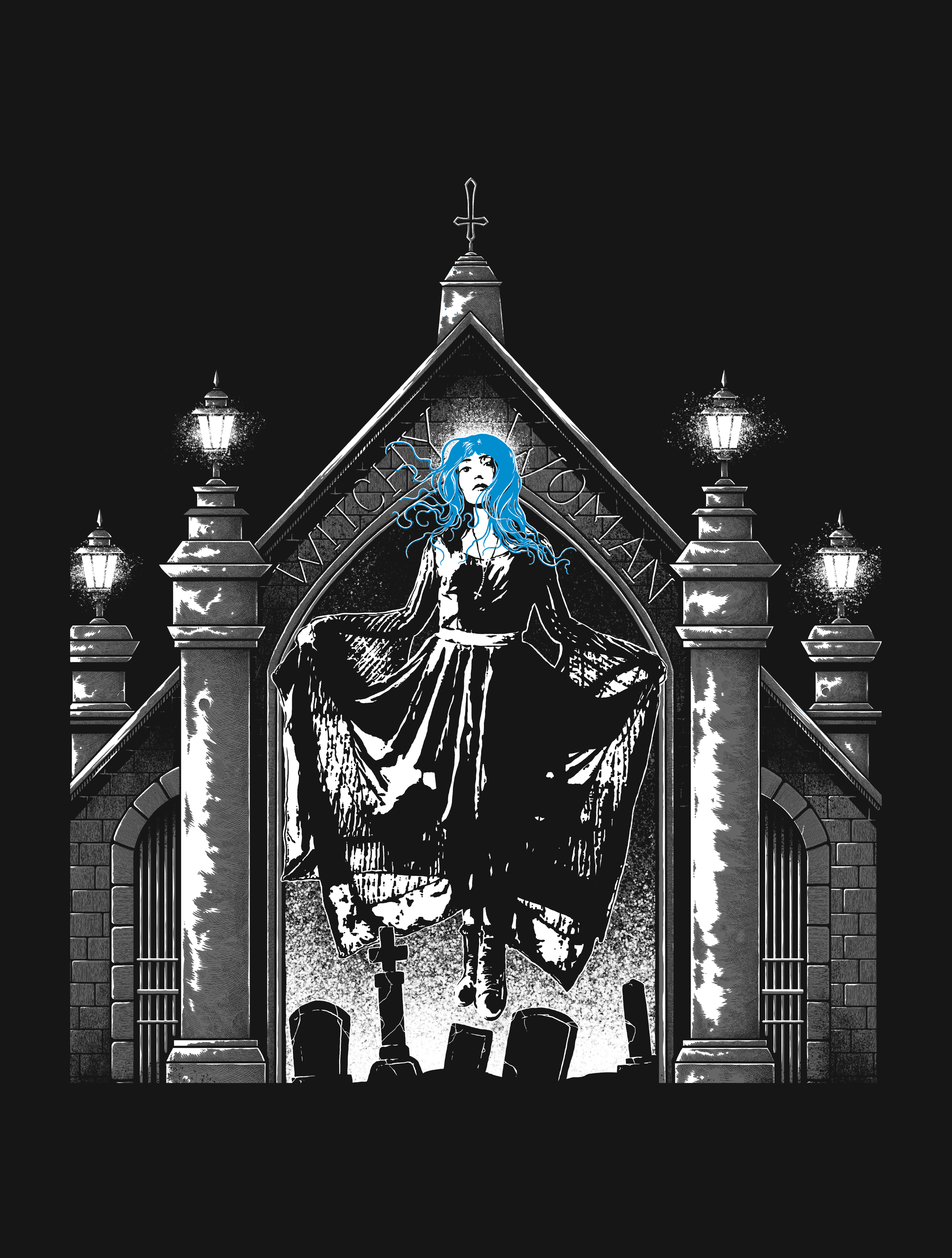 Finger's Duke Witchy Woman Black T-Shirt