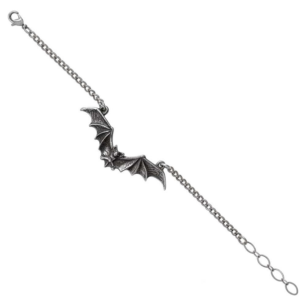 Alchemy Gothic Flying Vampire Bat Chain Bracelet A142