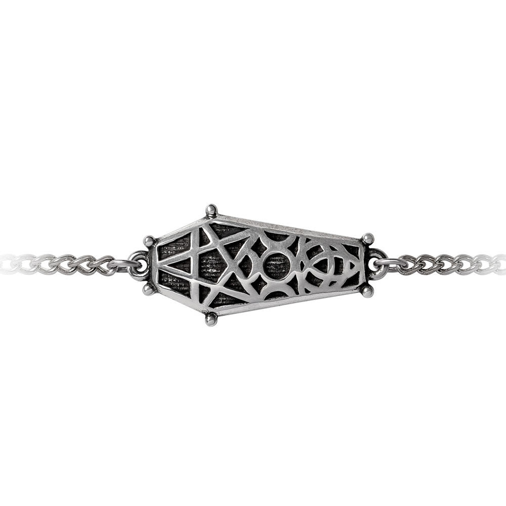 Alchemy Gothic Hex Coffin Chain Bracelet A144