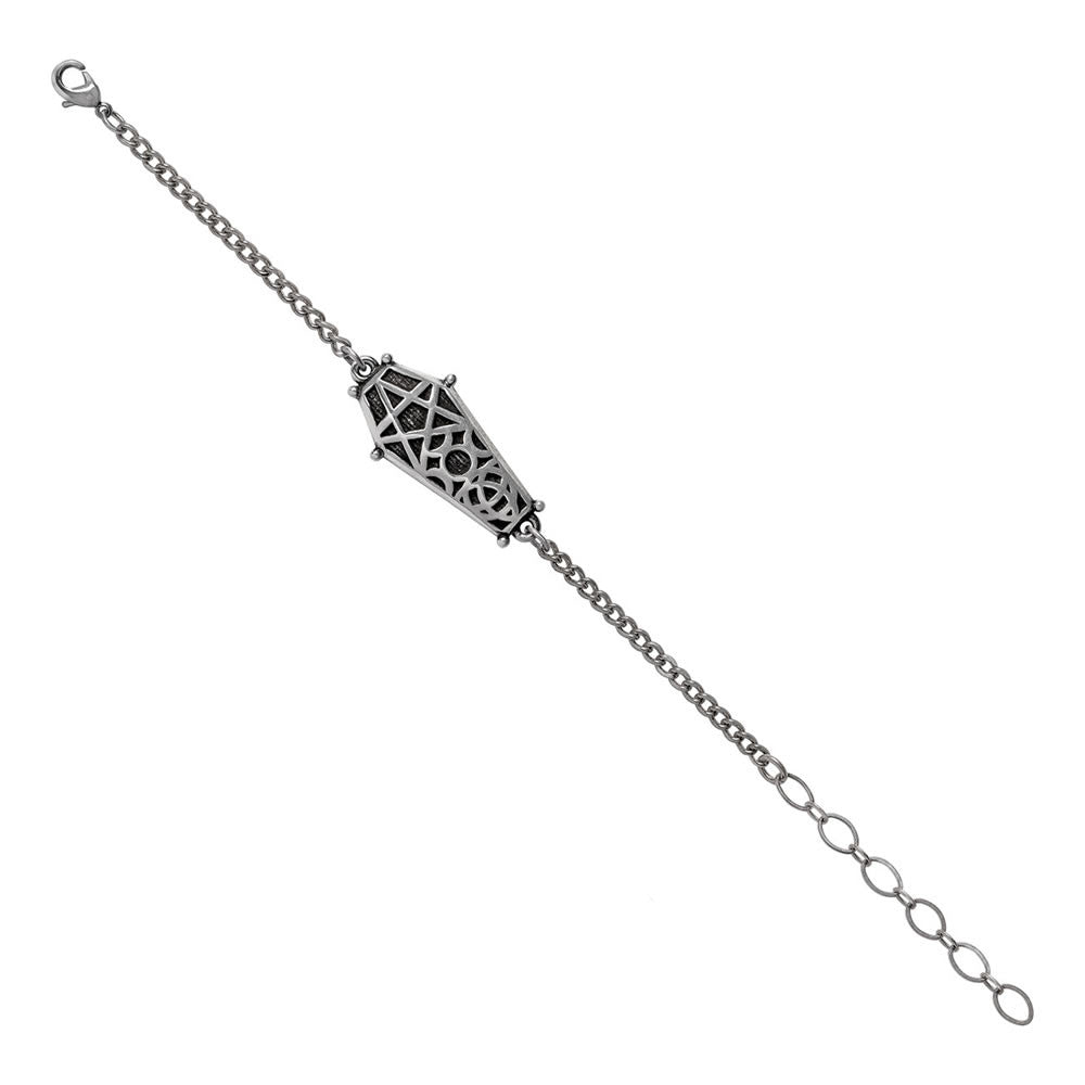 Alchemy Gothic Hex Coffin Chain Bracelet A144