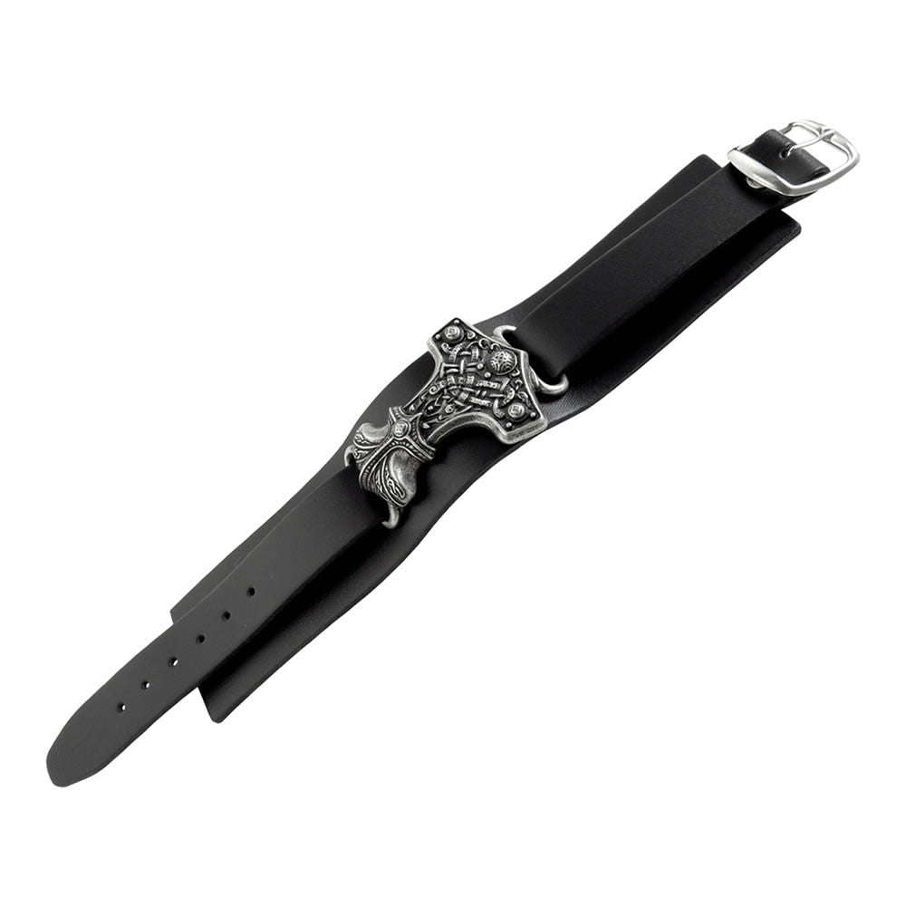 Alchemy Gothic Thunderhammer Leather Wrist Srap A98