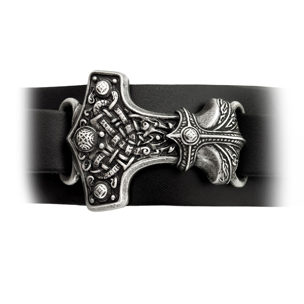 Alchemy Gothic Thunderhammer Leather Wrist Srap A98