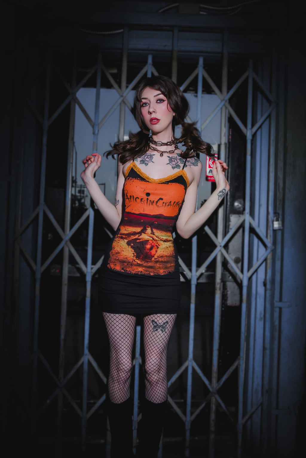 Vera's Eyecandy Alice in Chains Dirt Lace Strap Dress