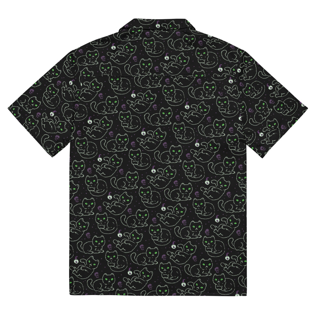 Murder Apparel Black Cats Button-up Shirt