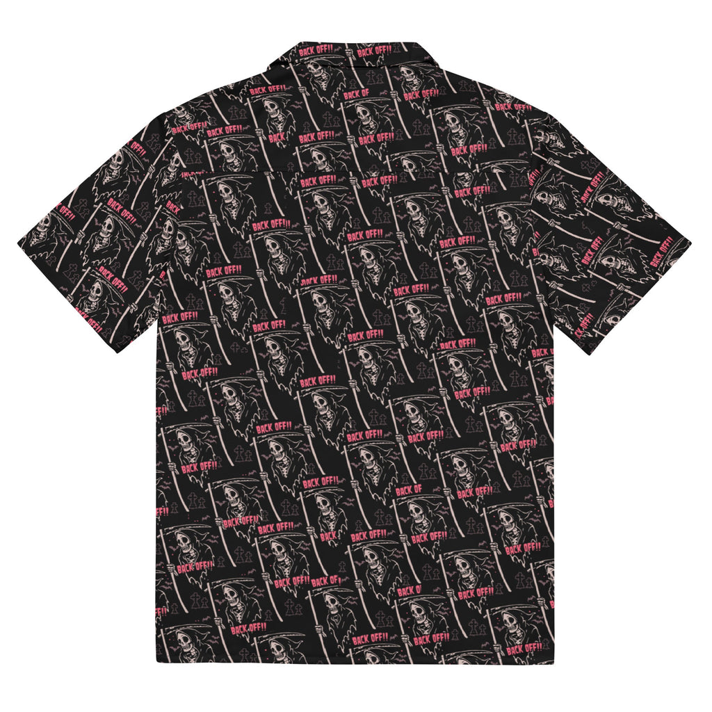 Murder Apparel Grim Reaper Back Off Button-up Shirt