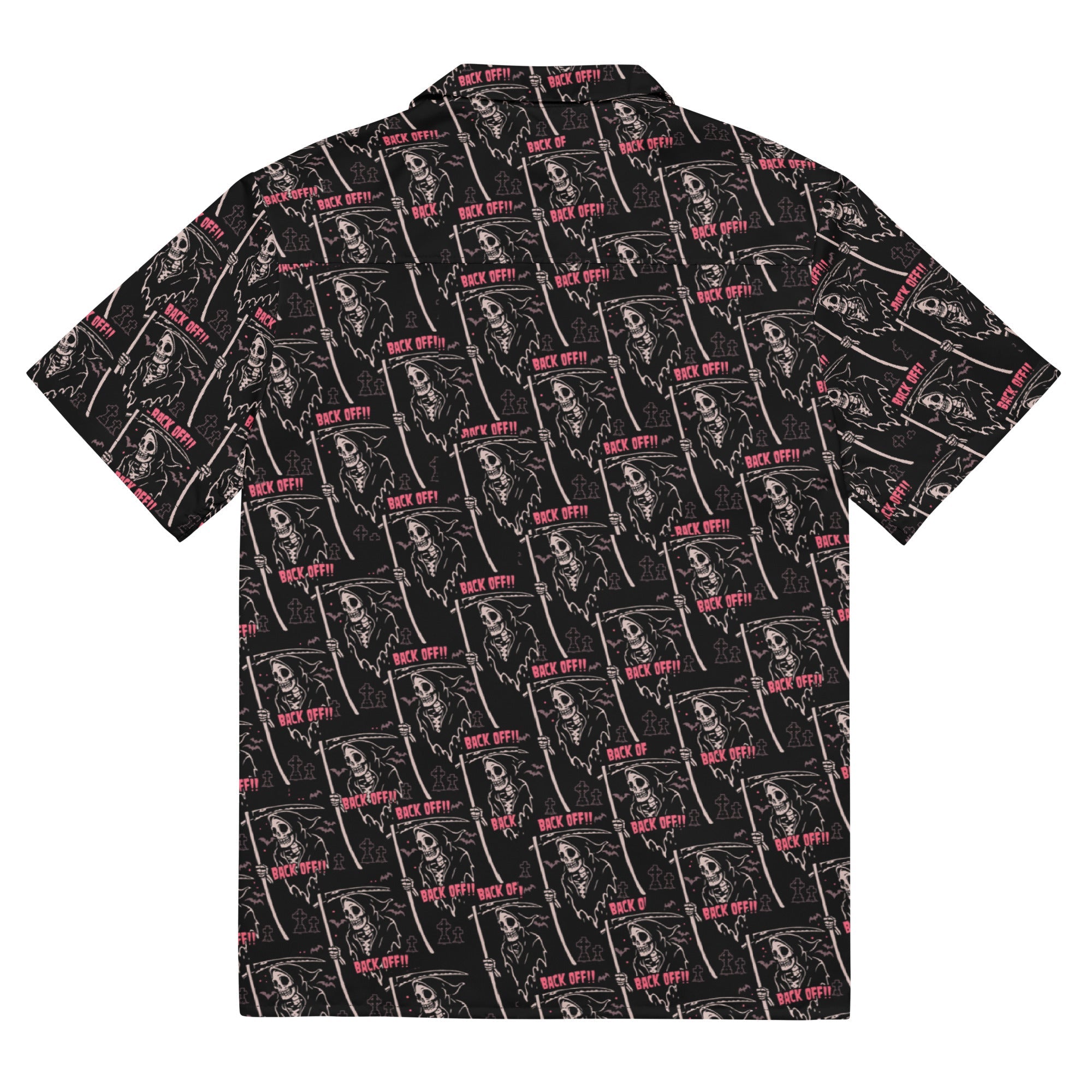 Murder Apparel Grim Reaper Back Off Button-up Shirt
