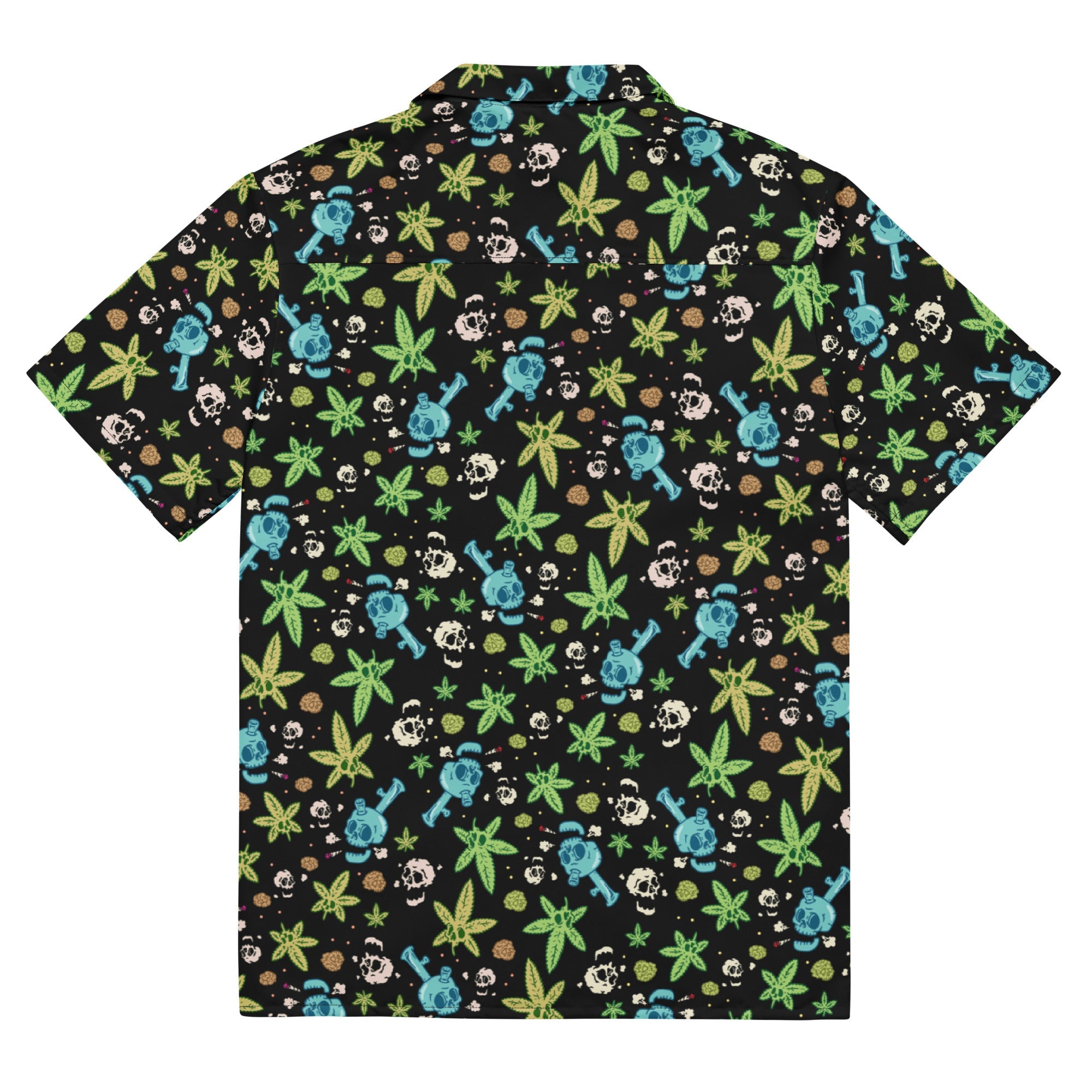 Murder Apparel Skulls And Weed Button-up Shirt