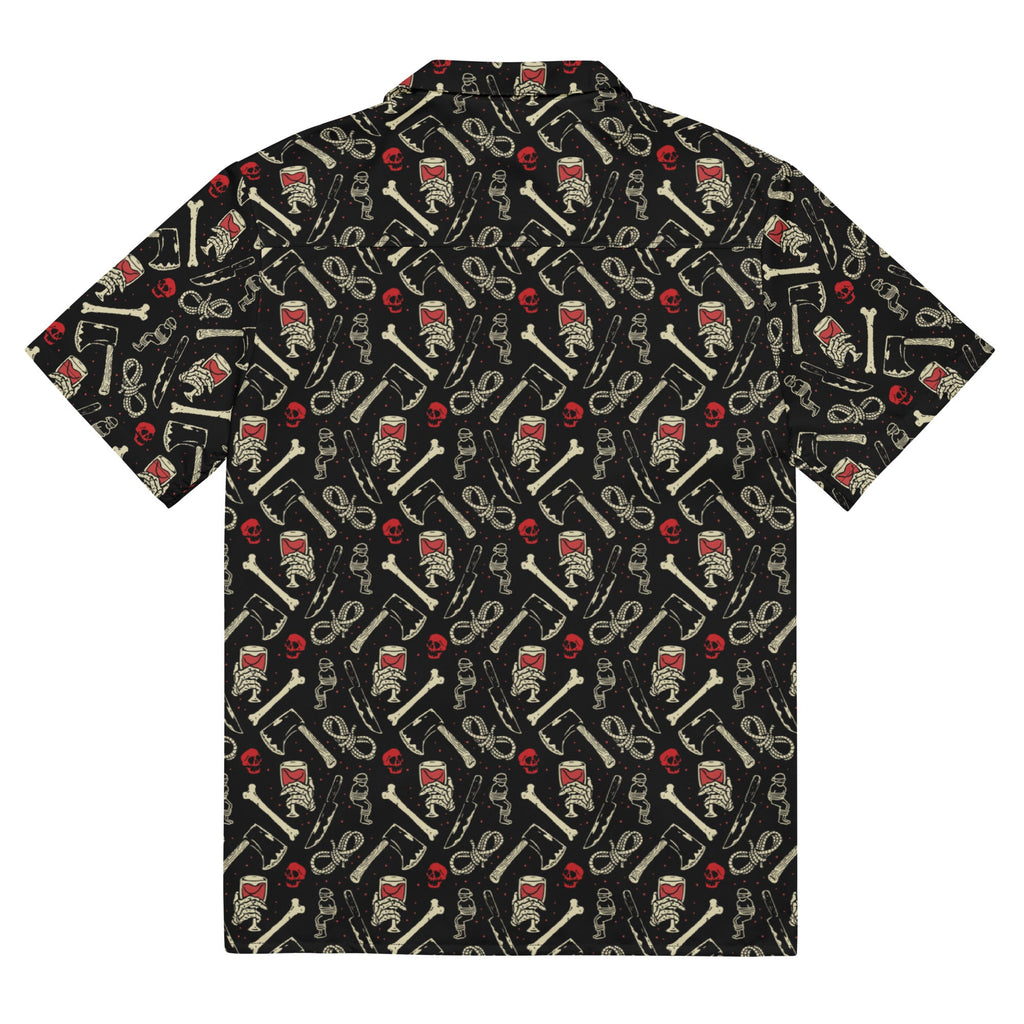 Murder Apparel True Crime And Wine Button-up Shirt