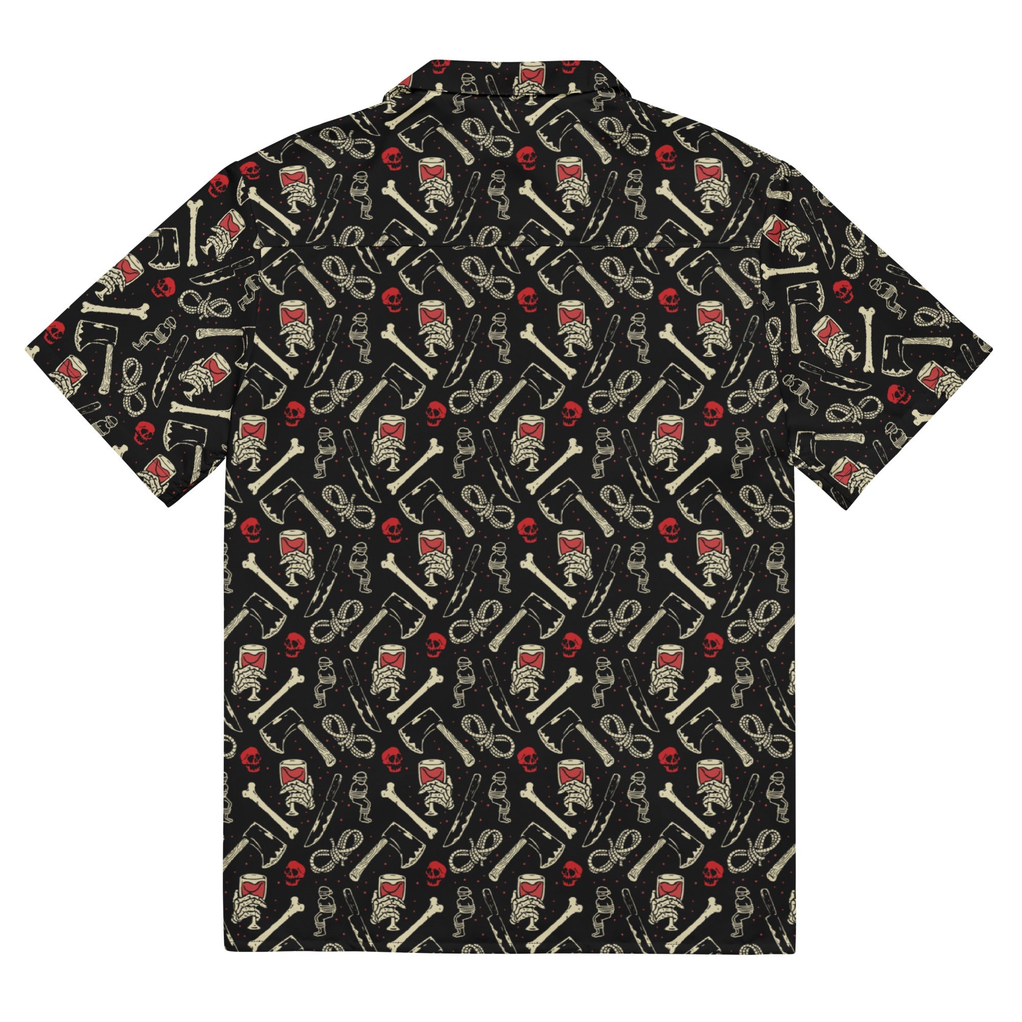 Murder Apparel True Crime And Wine Button-up Shirt
