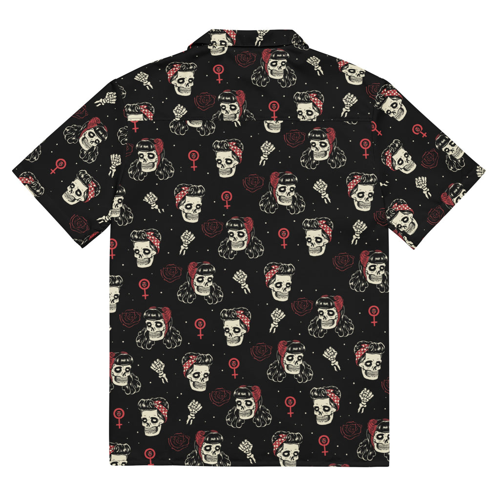 Murder Apparel Undead Rosie Riveter Button-up Shirt