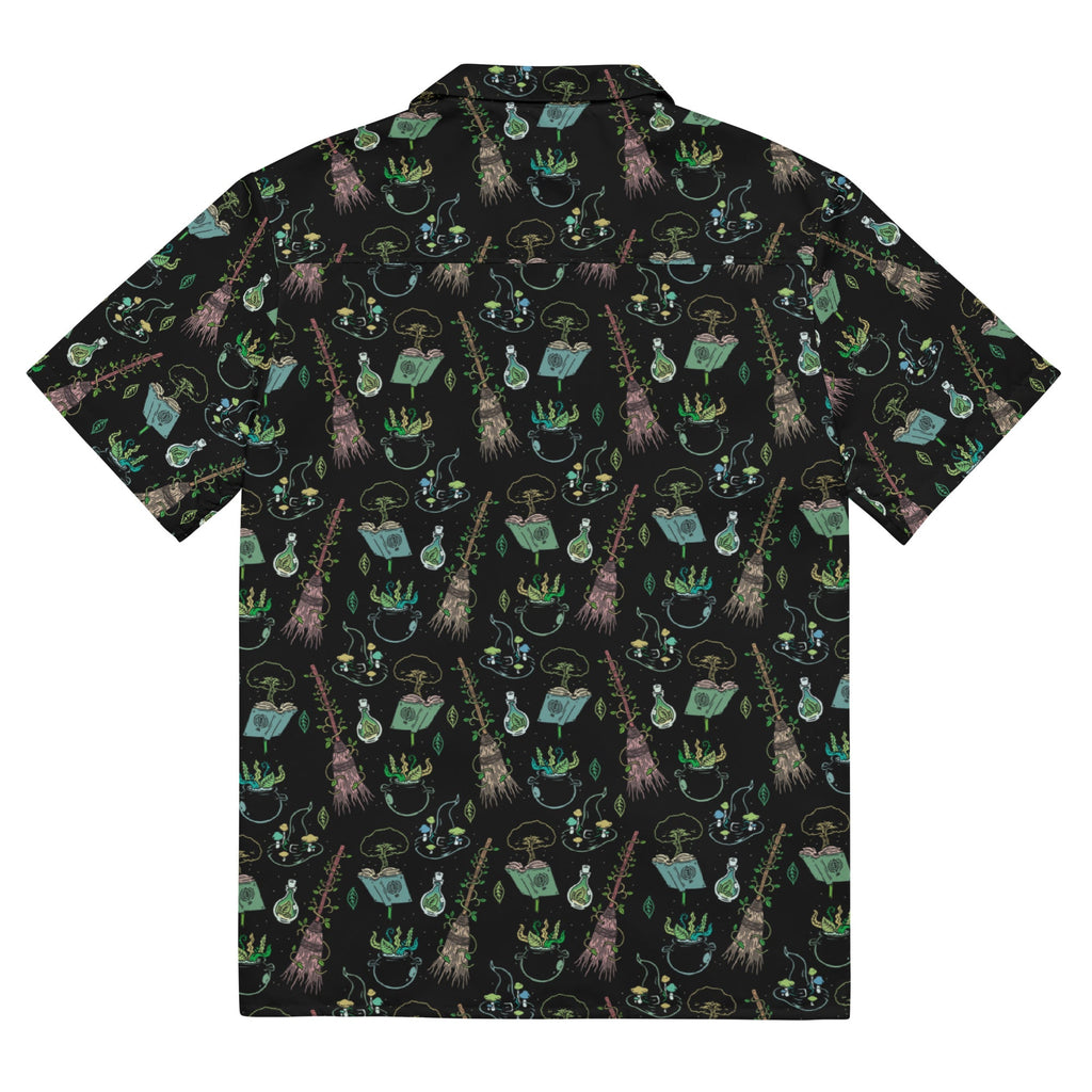Murder Apparel Green Witch Button-up Shirt