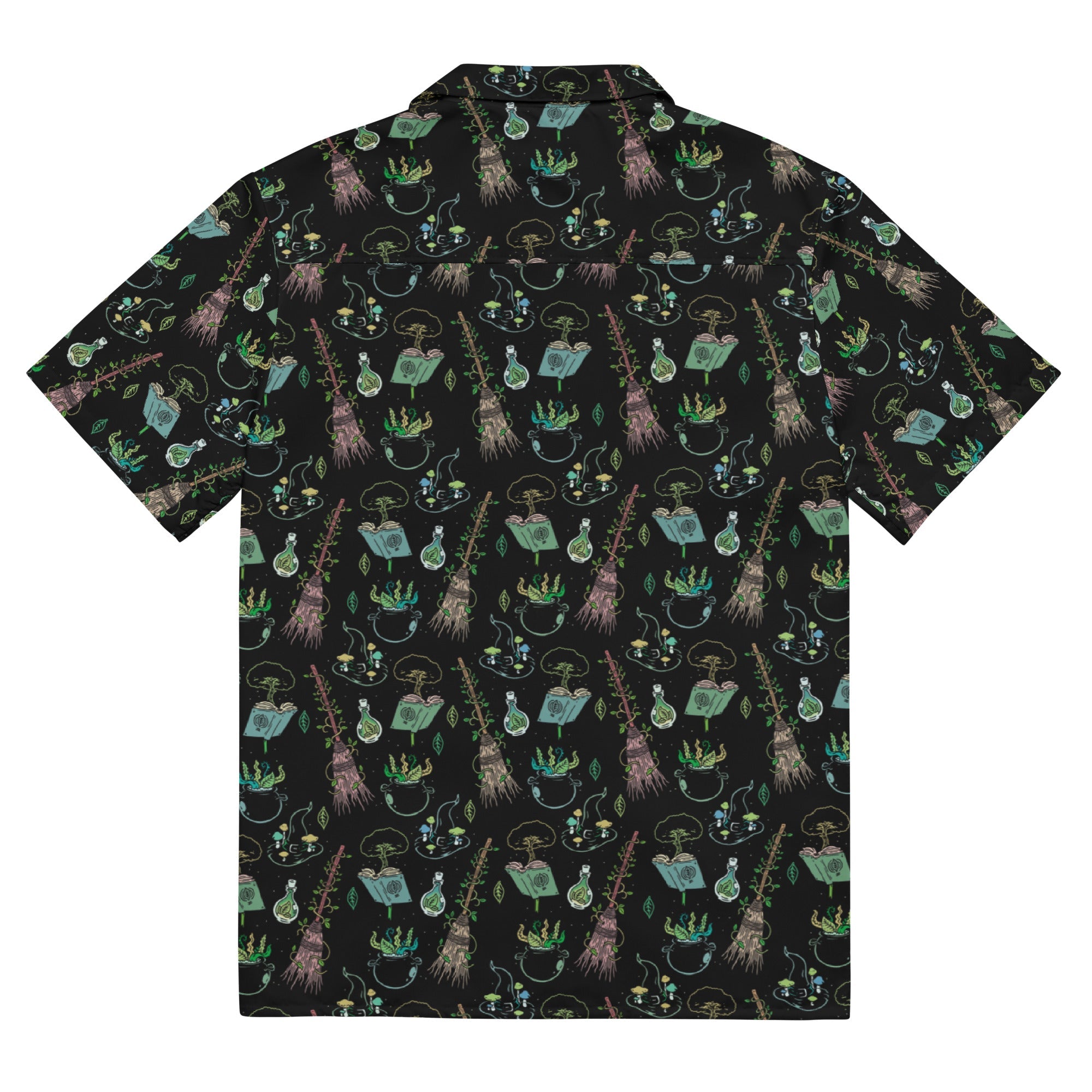Murder Apparel Green Witch Button-up Shirt
