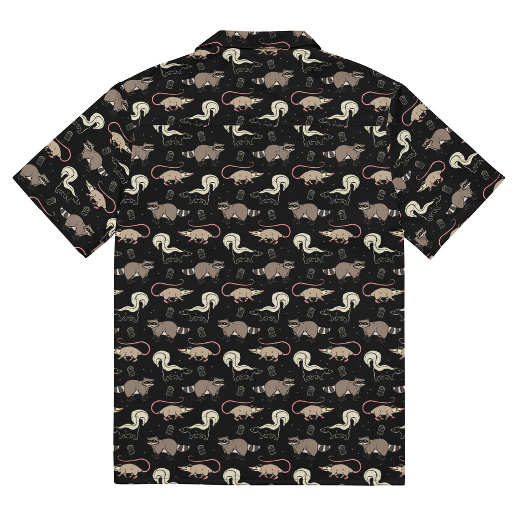Murder Apparel Garbage Cats Button-up Shirt