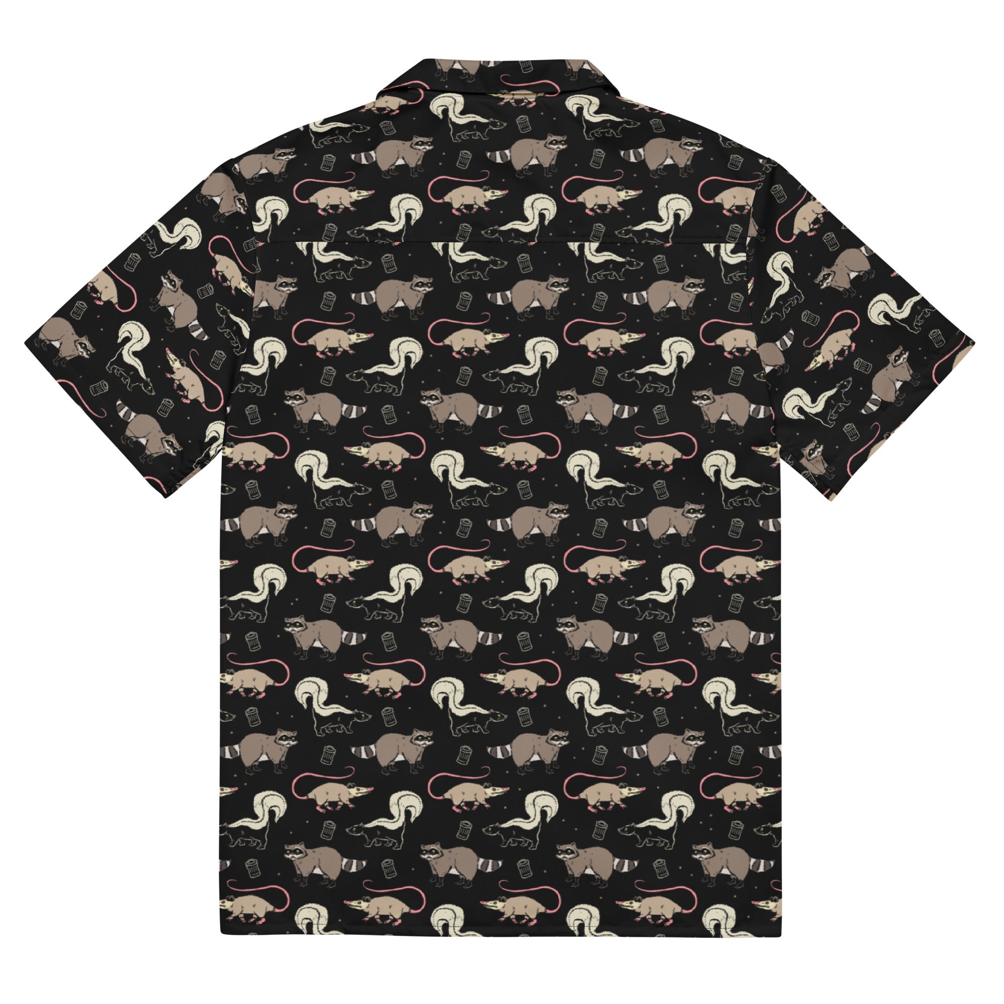 Murder Apparel Garbage Cats Button-up Shirt