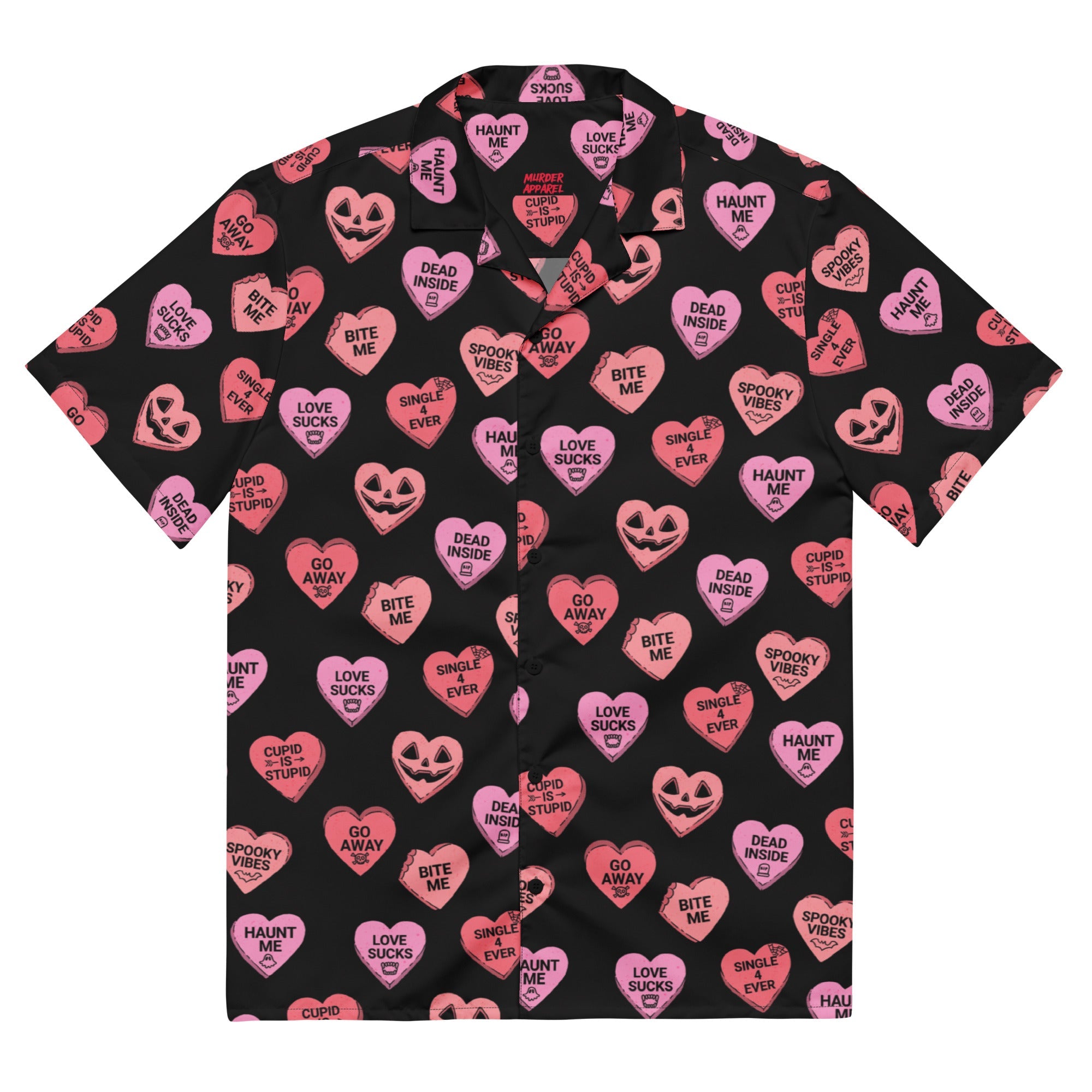 Murder Apparel Candy Hearts Button-up Shirt