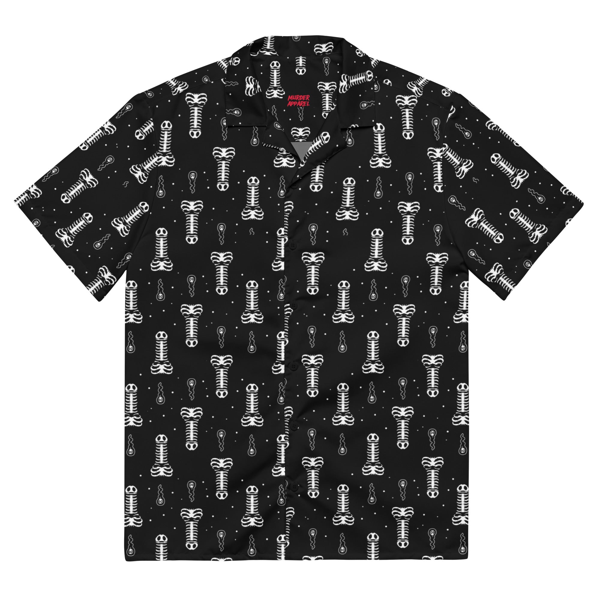 Murder Apparel Skeleton Boner Button-up Shirt