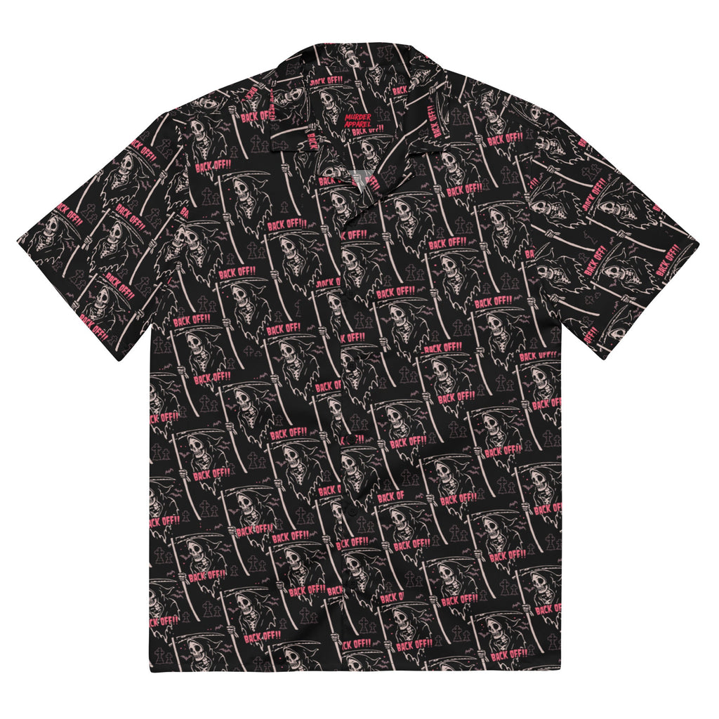 Murder Apparel Grim Reaper Back Off Button-up Shirt