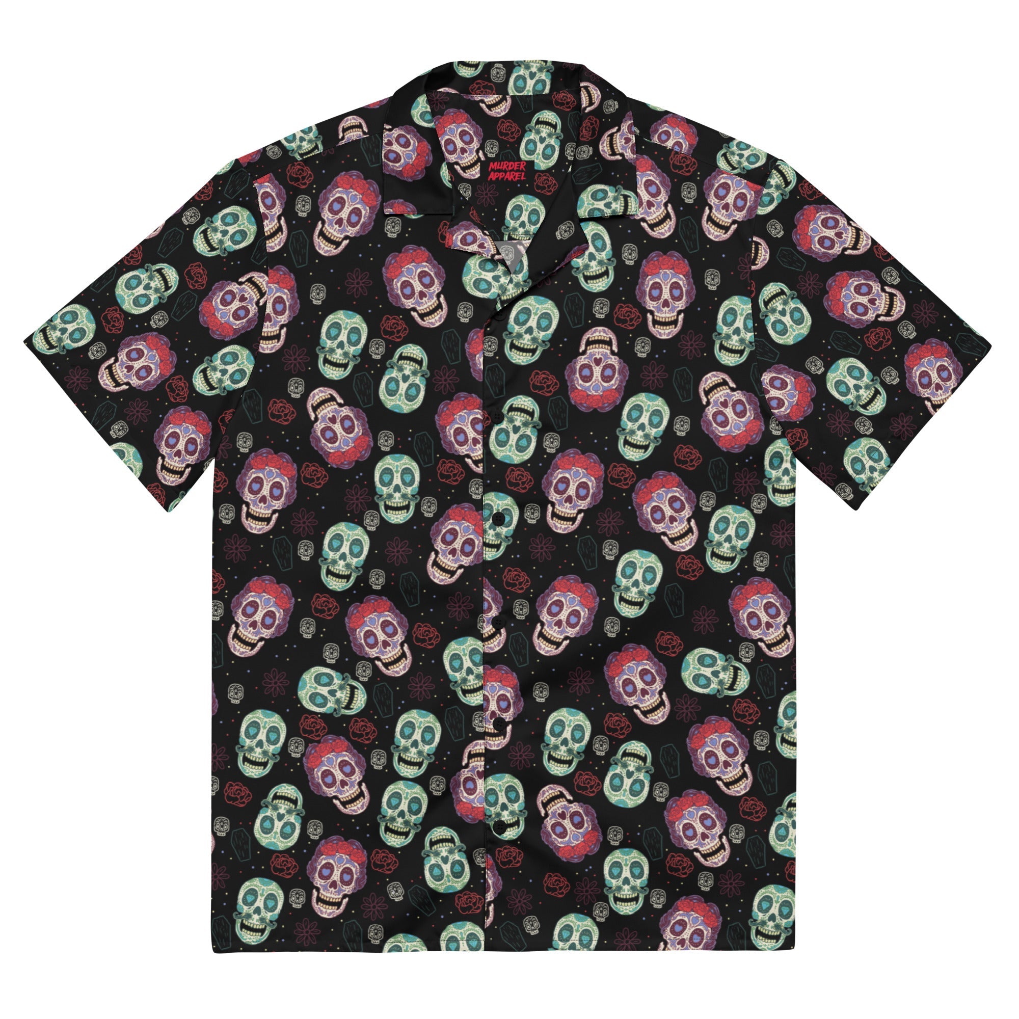 Murder Apparel Sugar Skulls Button-up Shirt