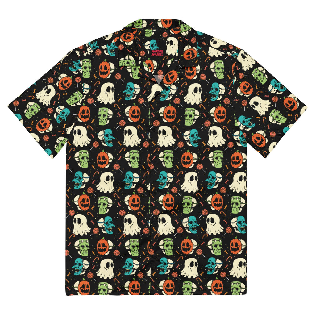 Murder Apparel Retro Halloween Button-up Shirt