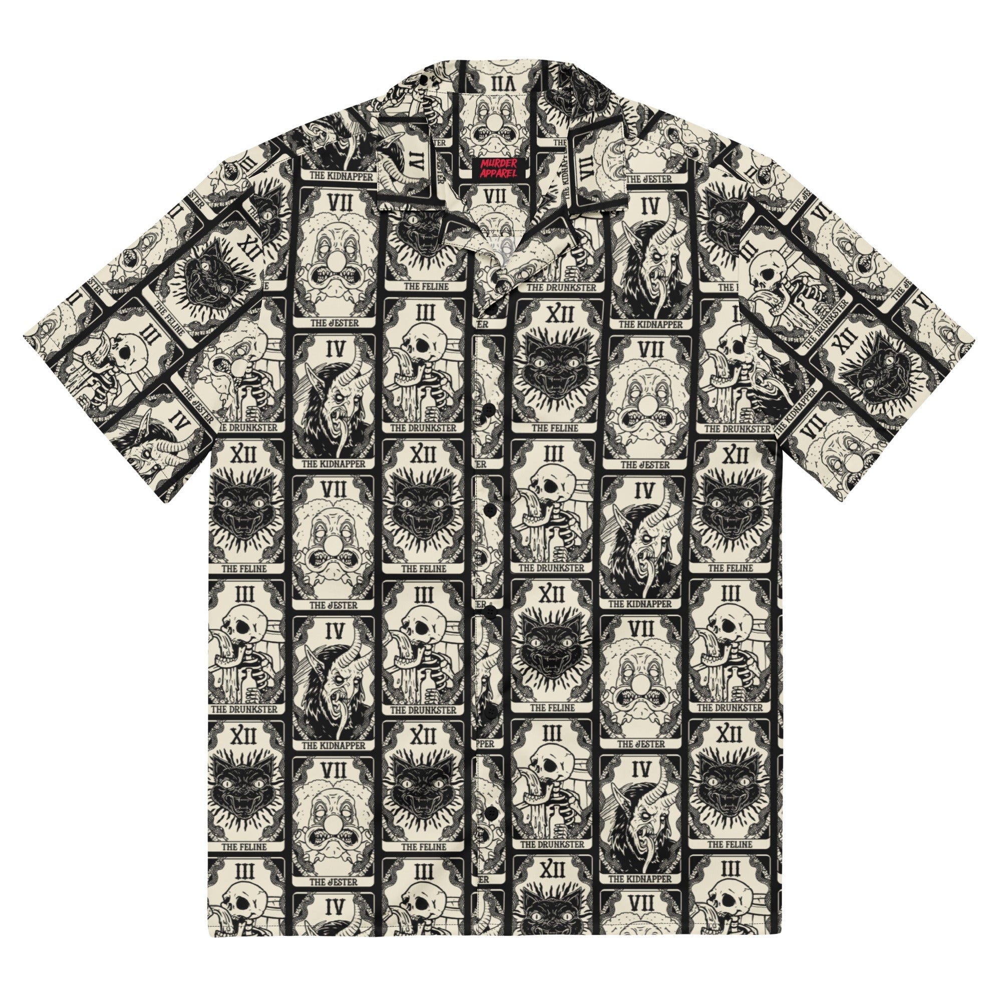 Murder Apparel Death Tarots Button-up Shirt