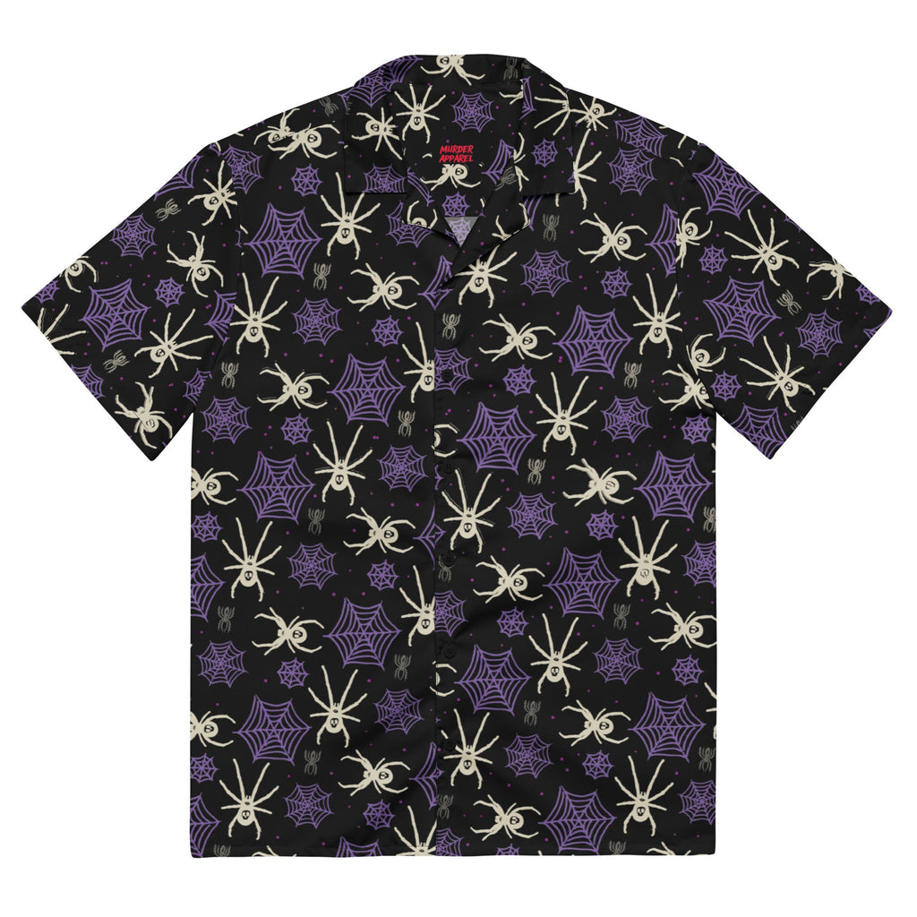 Murder Apparel Spider Webs Button-up Shirt