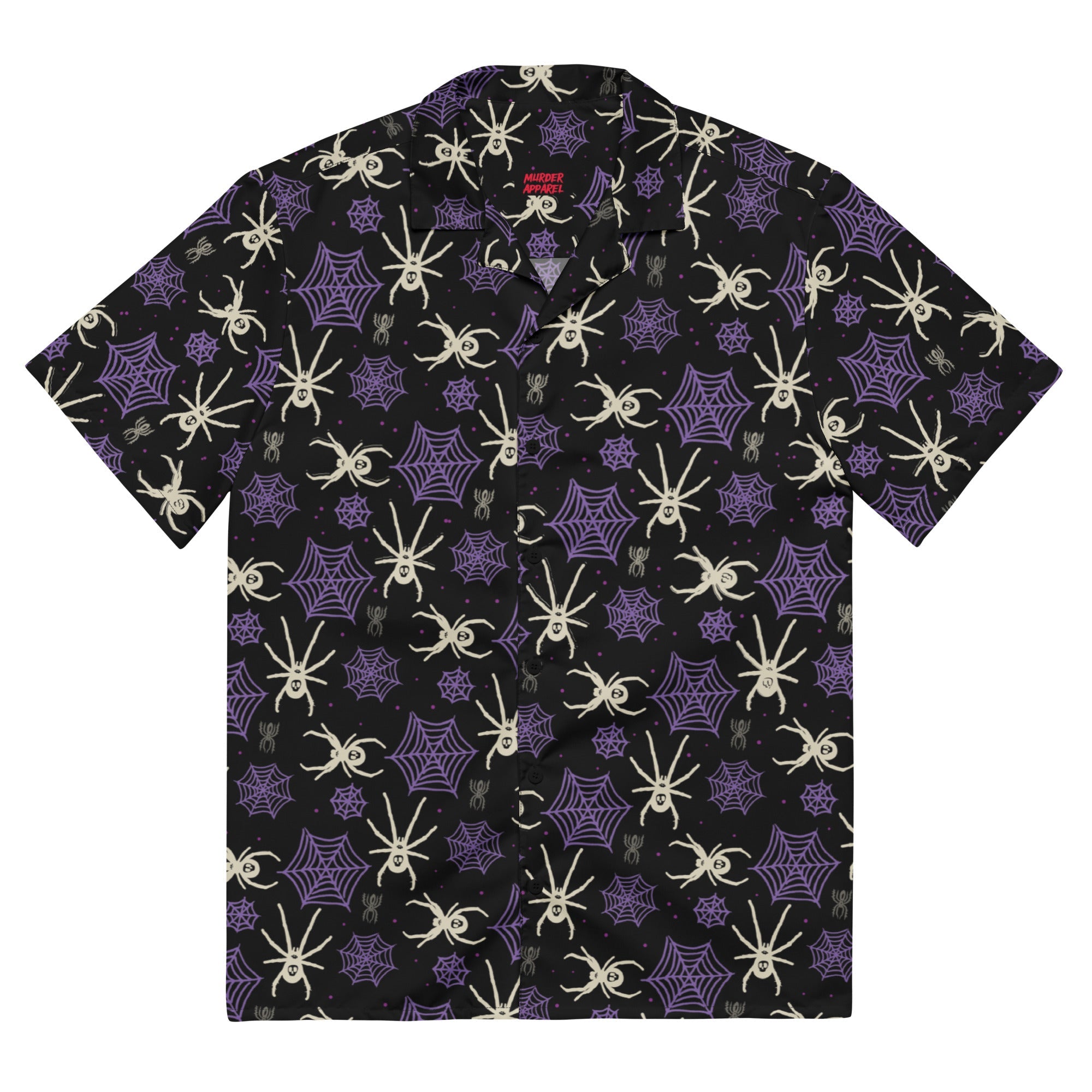 Murder Apparel Spider Webs Button-up Shirt